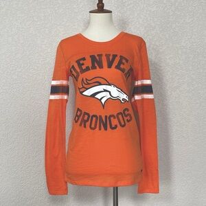 NWOT Victoria’s Secret Pink Orange Denver Broncos long sleeve shirt 🔸🔹